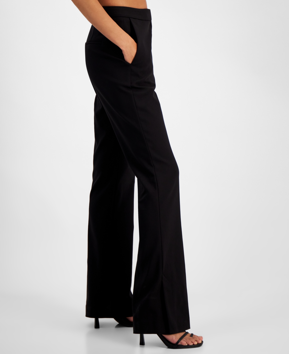 Hugo Women's Harlie Solid-Color Mid-Rise Boot-Cut Pants