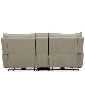 Olper 3-Pc. Fabric Zero Wall Sofa with 2 Power Recliners and 1 Console, Created for Macy's