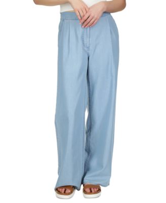 Michael Kors Michael Kors Women's Chambray Pleated Wide-Leg
