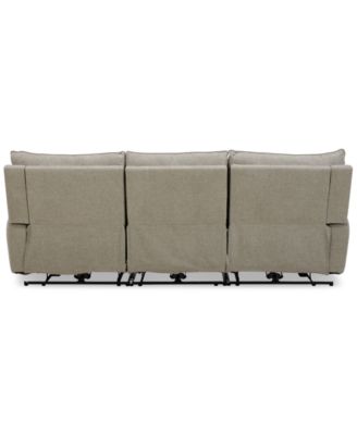Olper 3-Pc. Fabric Zero Wall Sectional Power Motion Sofa, Created for Macy's	