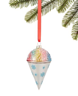 Holiday Lane - Milk Paint Rainbow Snow Cone Ornament