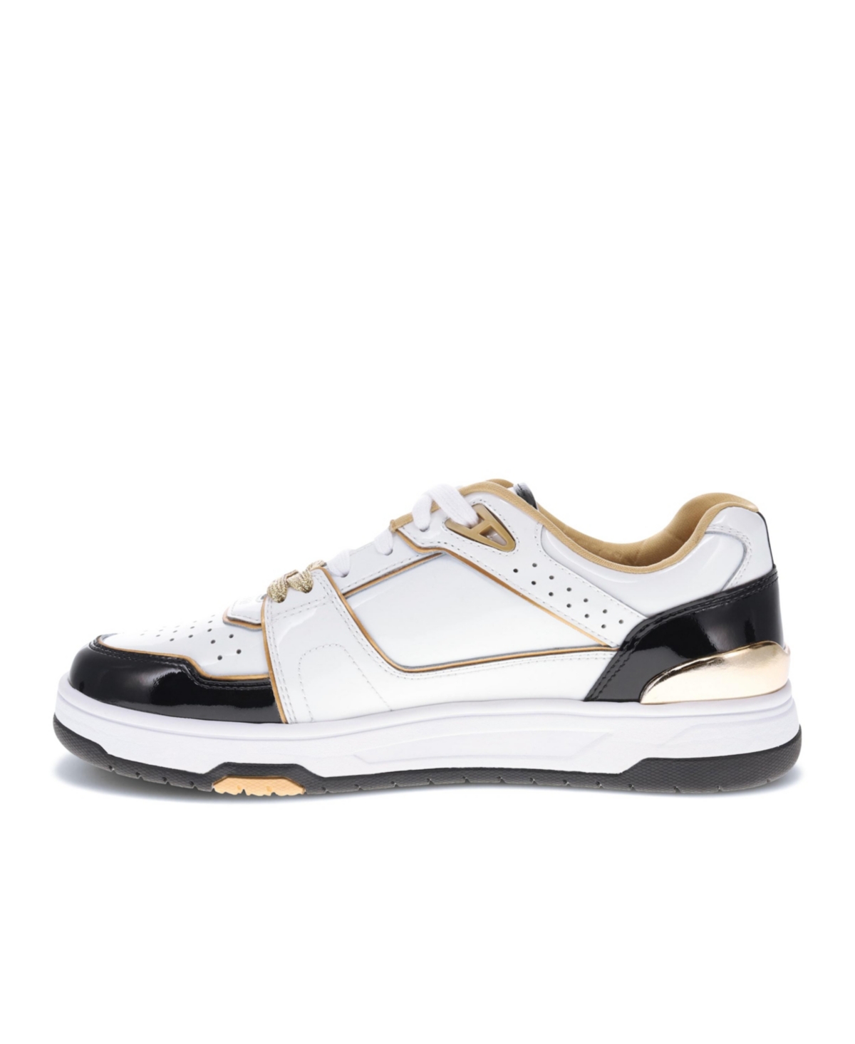 Shop Starter Men's Fastbreak Ty Mopking Gold Bells Sneaker In White-navy-yellow