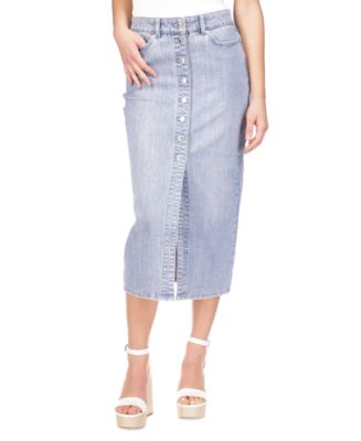 Michael Kors Michael Kors Women's Button-Front Denim Midi