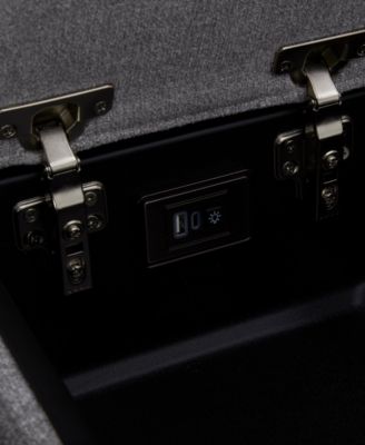 Olper 6-Pc. Fabric Zero Wall Sectional Sofa with Two Power Motion Pieces & Console