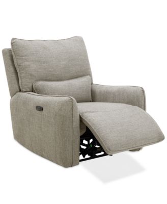Olper Zero Wall Fabric Recliner, Created for Macy's
