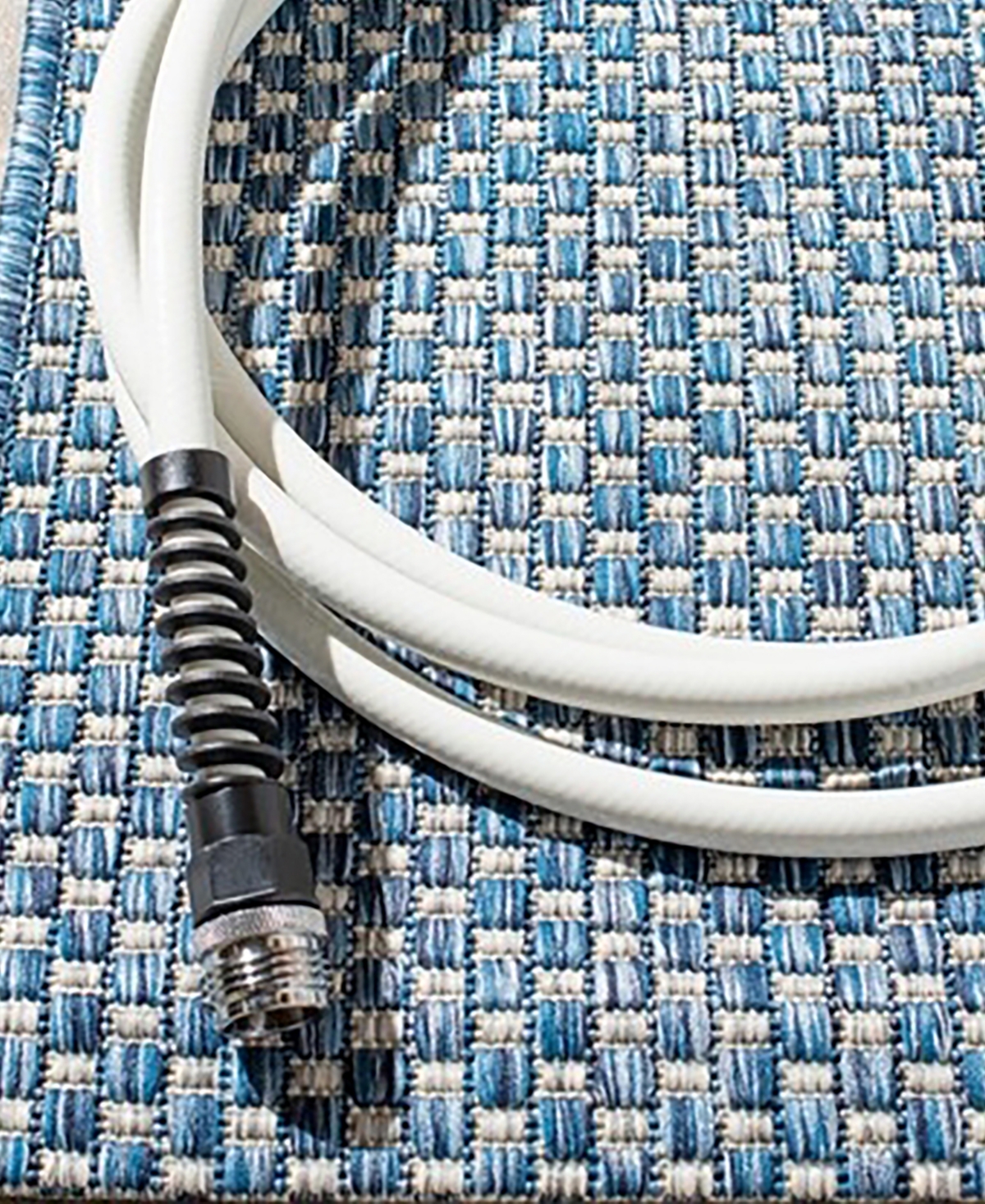 Safavieh Courtyard CY8521 Navy and Gray 5'3" x 7'7" Sisal Weave Outdoor Area Rug