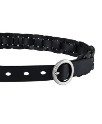 Women's Woven Leather Linked Casual Belt