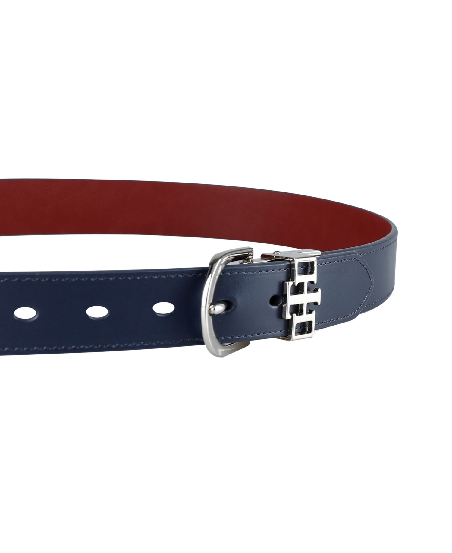 Women's 2-In-1 Reversible TH Monogram Strap Keeper Dress Casual Belt