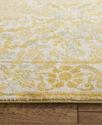 Evoke EVK242S Ivory/Gold 8' x 10' Area Rug