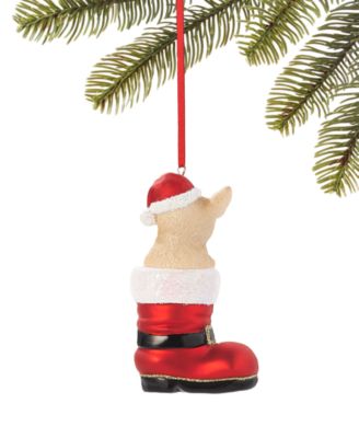 Pets French Bulldog Santa's Boot Ornament, Exclusively at Macy's