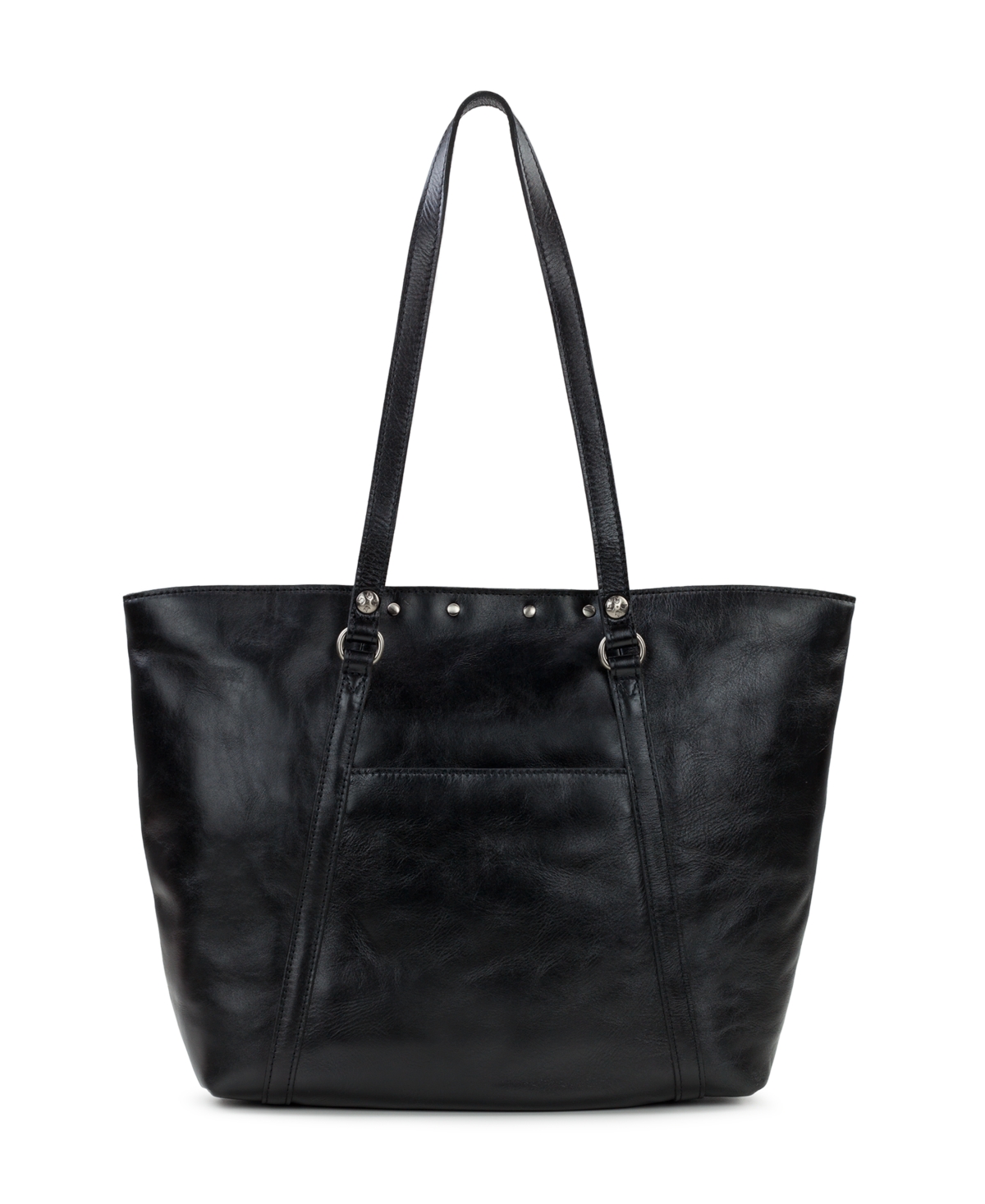 Patricia Nash Benvenuto Smooth Leather Tote In Black