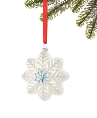 Macy's - Northern Lights Glass Snowflake Ornament