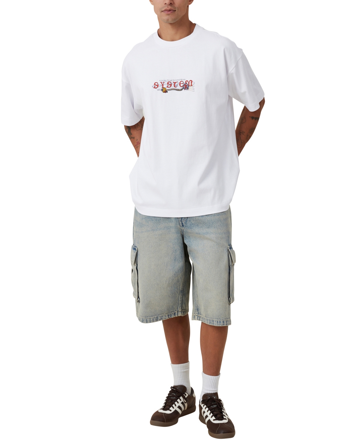 Shop Cotton On Men's Box Fit Graphic T-shirt In White