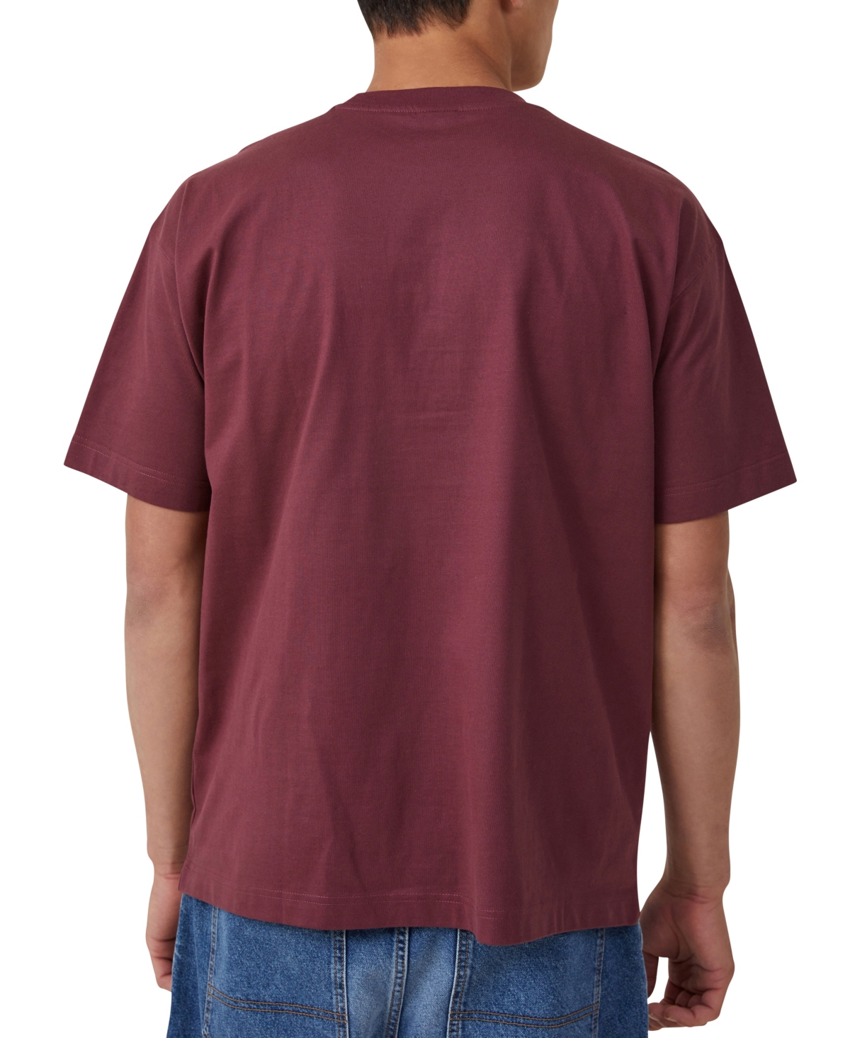 Shop Cotton On Men's Box Fit College T-shirt In Red