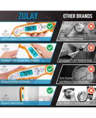 Instant Read Food Thermometer - Waterproof Digital Meat Thermometer