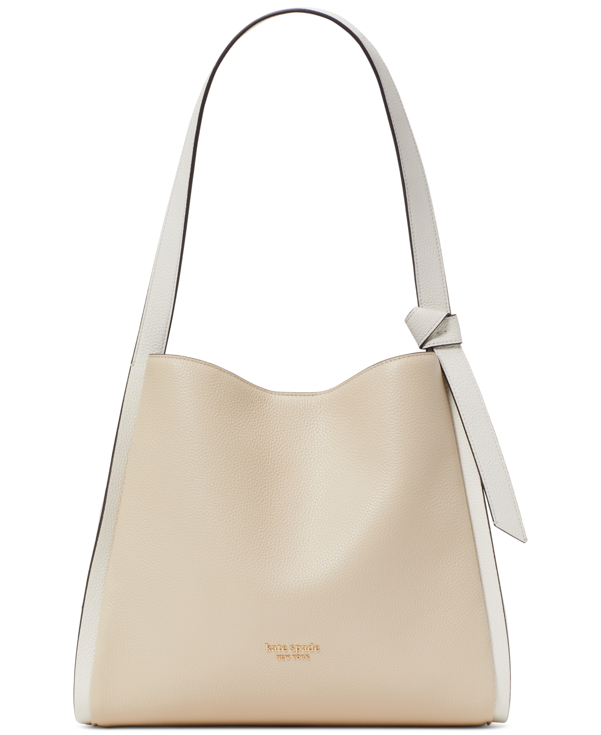 kate spade new york Knott Colorblocked Pebbled Leather Medium Shoulder Bag