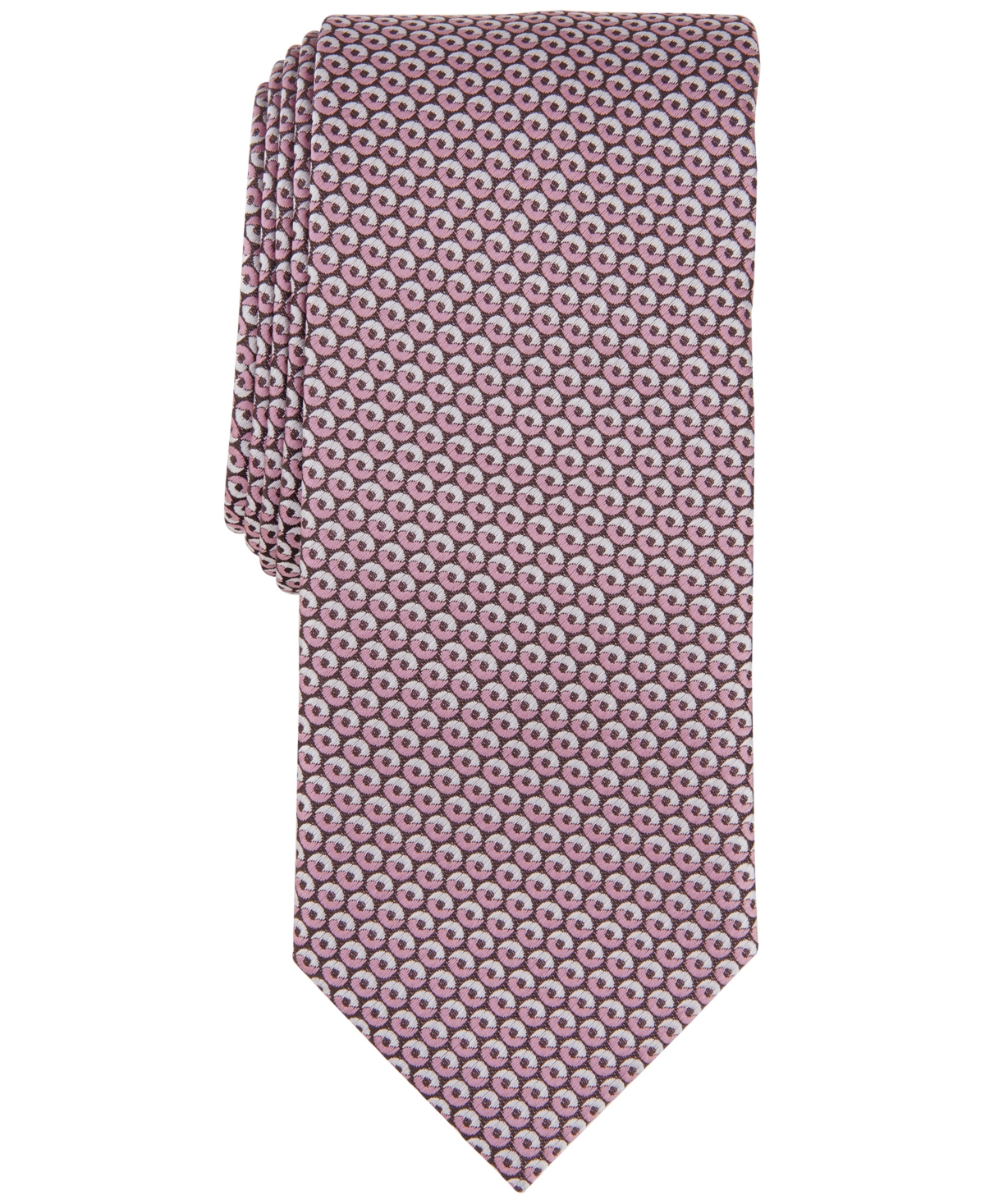 Men's Farfel Mini-Medallion Tie - Pink