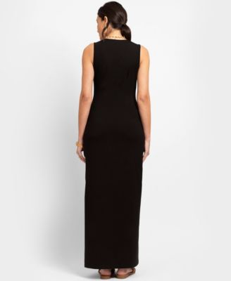 midi dress with sleeves bodycon Body Con Knee Length Red Midi Dress Turtle Neck Short Sleeves