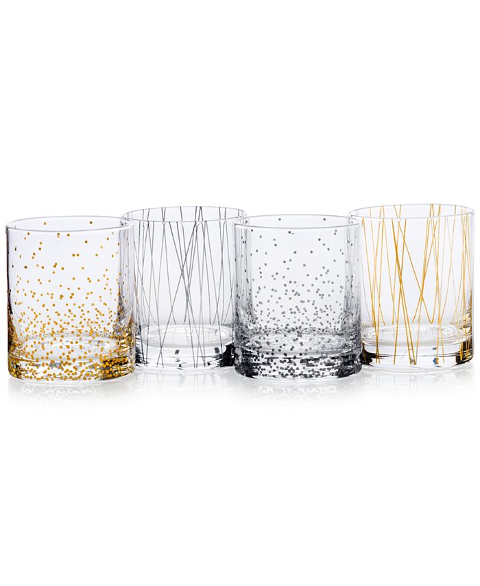 Mikasa Cheers Party Double Old Fashioned Glasses, Set of 4 Macy's