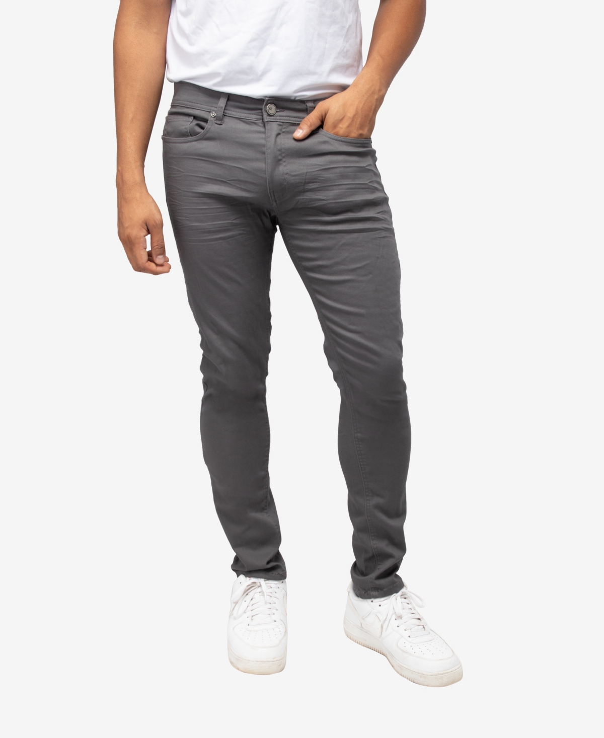Shop X-ray Men's Slim Fit Stretch Commuter Pants In Silver