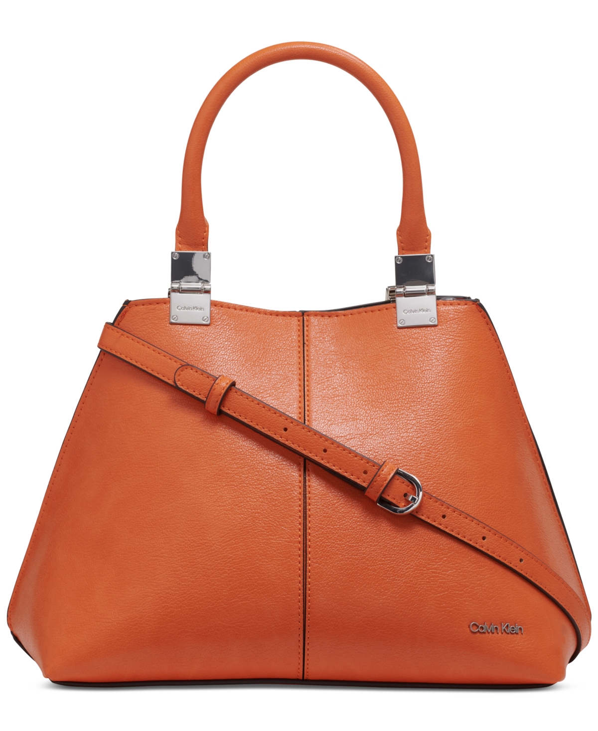 CALVIN KLEIN GRANITE CONVERTIBLE SATCHEL WITH MAGNETIC SNAP 