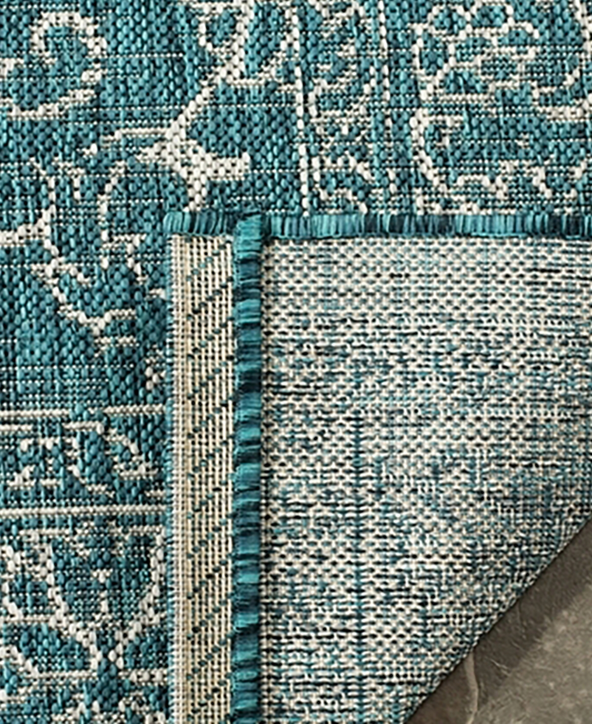 Safavieh Courtyard CY8680 Turquoise 8' x 11' Sisal Weave Outdoor Area Rug