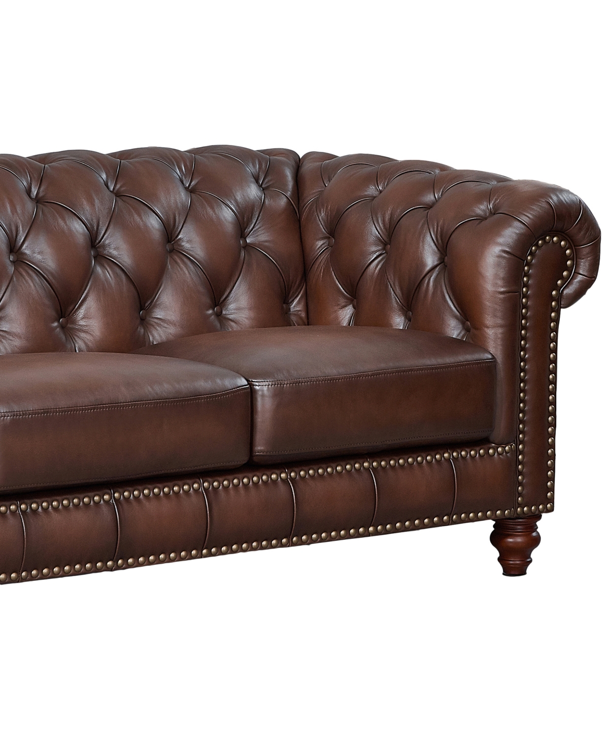 Alton Bay Top Grain Leather Loveseat
