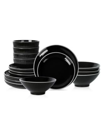 Lustra 16 Pc. Dinnerware Set, Service for 4