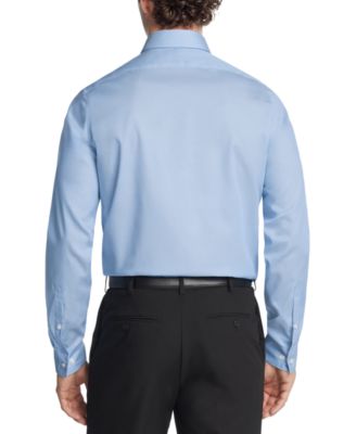 Men's Steel Plus Slim Fit Modern Pin Cord Dress Shirt