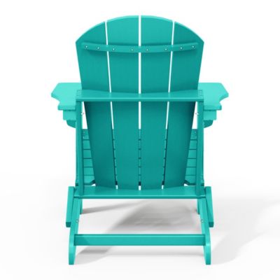 3 Piece Set Outdoor Folding Adirondack Chairs with Side Table