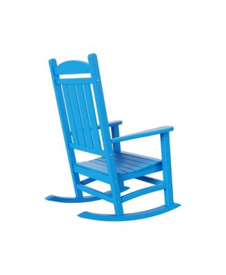 All-Weather Outdoor Patio Poly Classic Porch Rocking Chair (Set of 2)