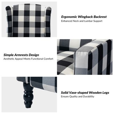 Franco Mid-centry Modern Manual Push Back Recliner