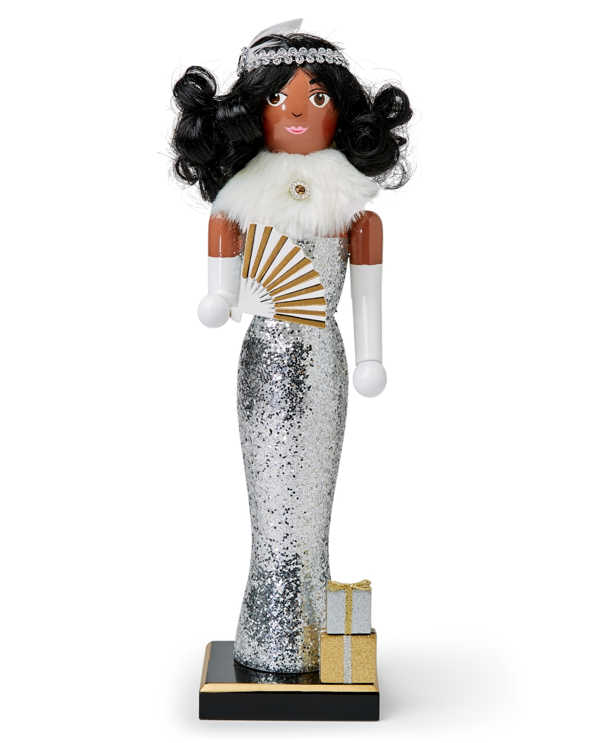 Holiday Lane Shine Bright Fancy Lady African American Nutcracker, Created for Macy's