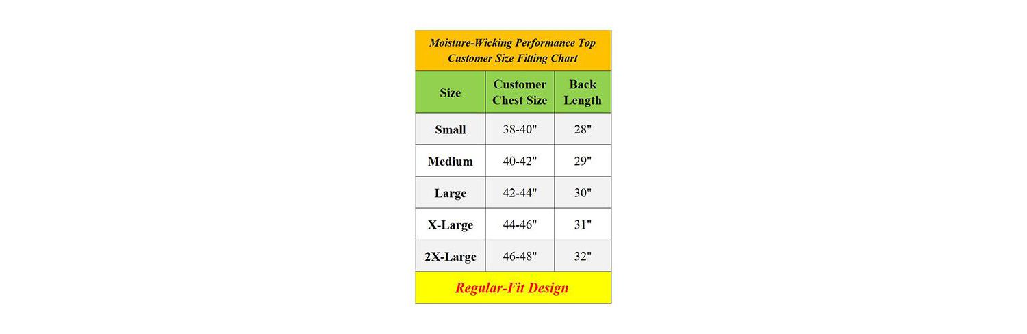 Men's Long Sleeve Moisture-Wicking Performance Crew Neck Tee -5 Pack