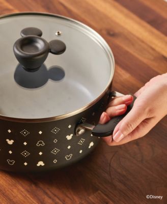Disney Monochrome 5.5 Quart Ceramic Nonstick Stockpot with Lid