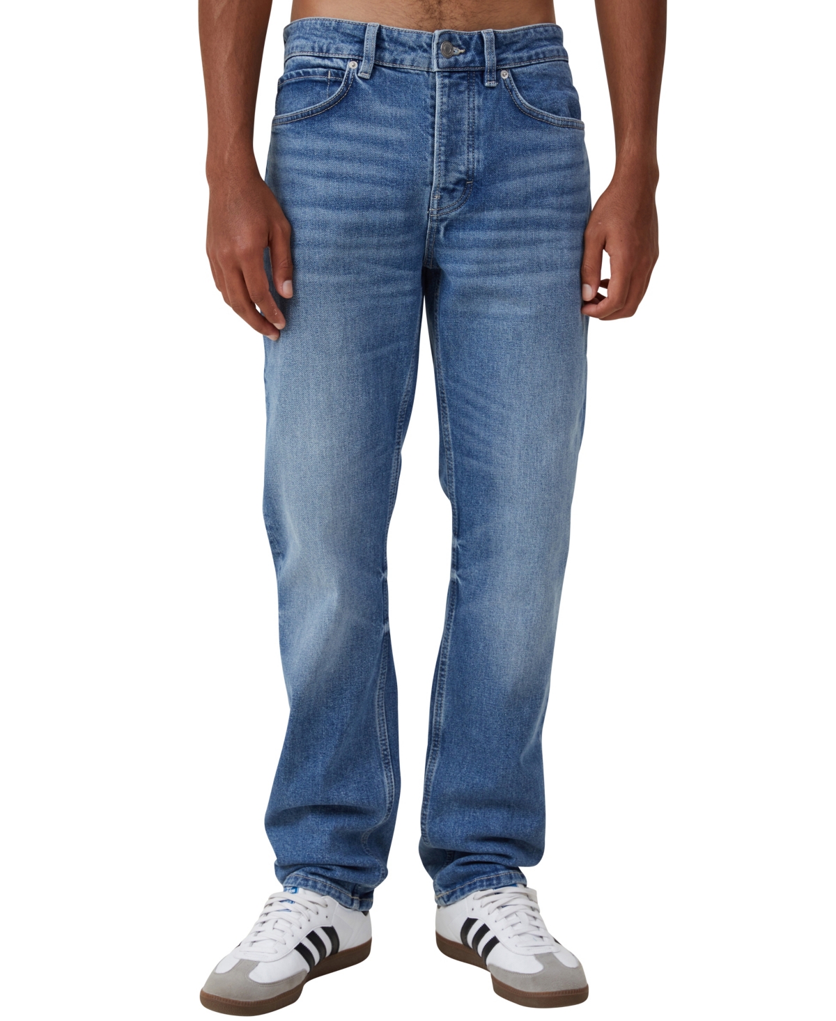 Shop Cotton On Men's Regular Straight Jean In Blue