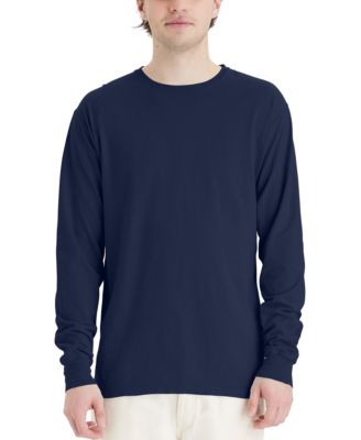 Unisex Garment Dyed Long Sleeve Cotton T-Shirt