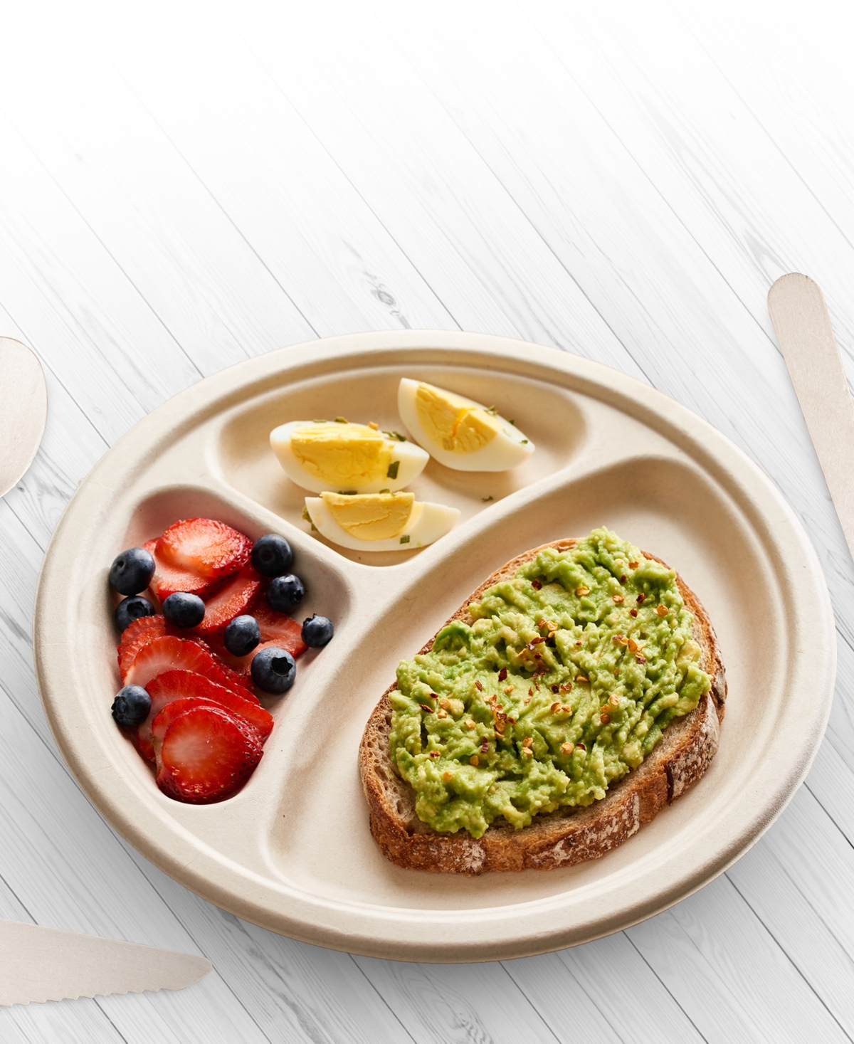 Cheer Collection Compartment Paper Plates,100 Pack