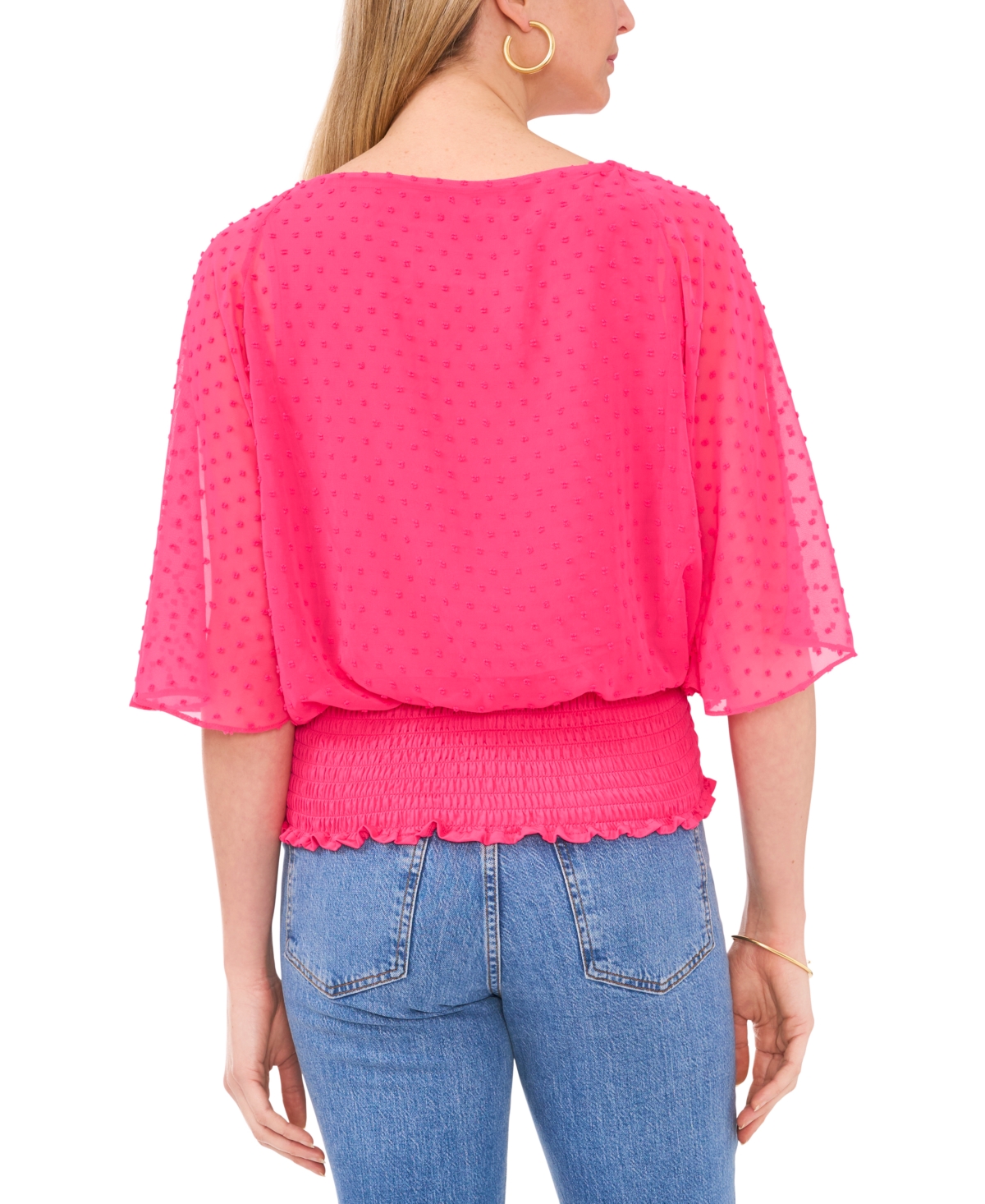 Sam & Jess Women's Smocked-Waist Top