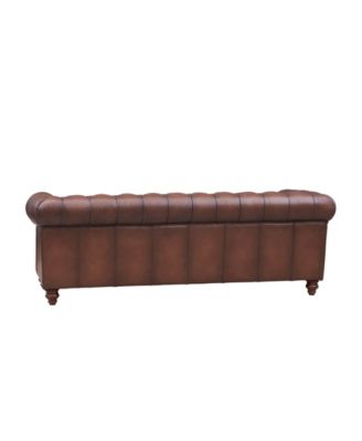 Alton Bay 91" Top Grain Leather Sofa Couch