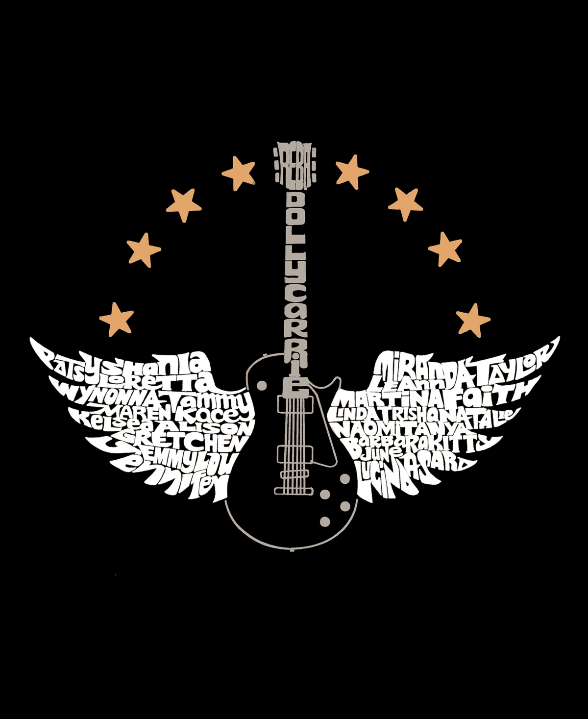 La Pop Art Country Female Singers - Men's Raglan Baseball Word Art T-Shirt