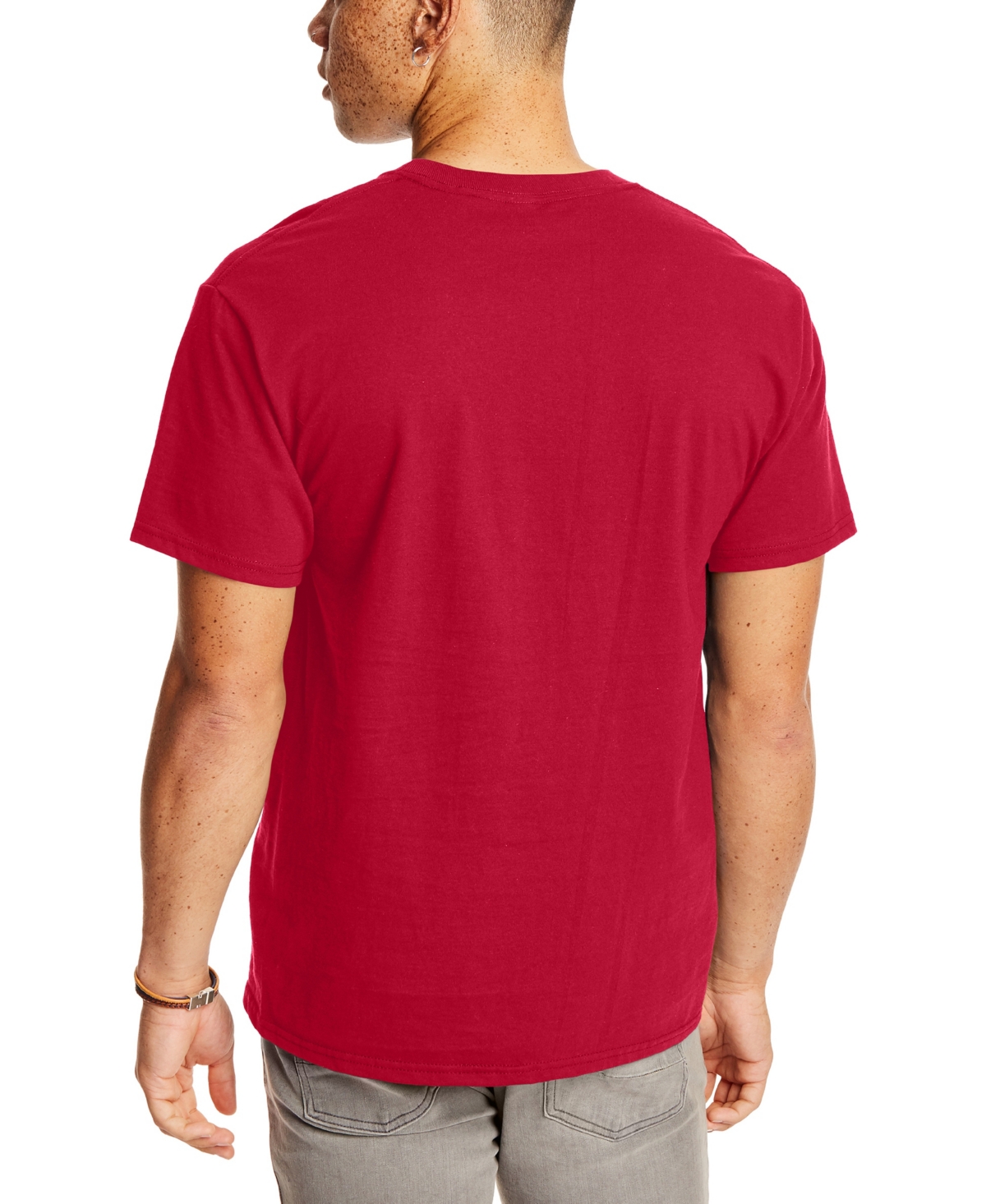 Shop Hanes Beefy-t Unisex Pocket T-shirt, 2-pack In Red