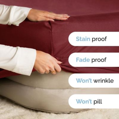 Extra Deep Pocket 18 - 24 Inch Microfiber Fitted Sheet - Full