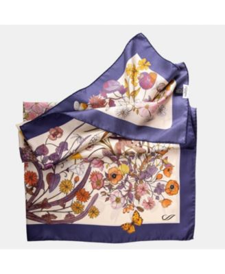 Flora - Hand Rolled Silk Foulard for Women