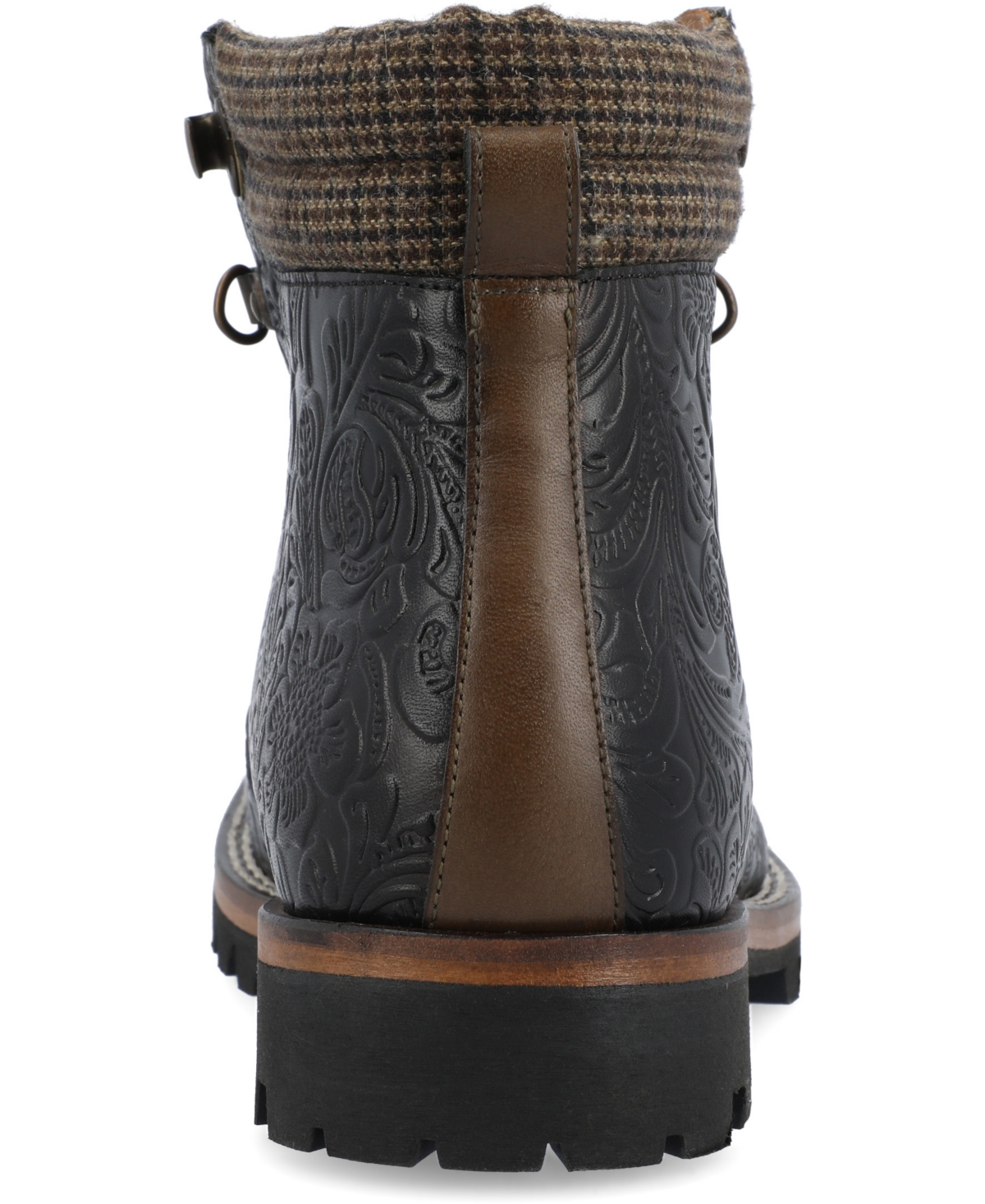 Shop Taft Men's Viking Rugged Hiker Style Lace-up Boot In Black Flor