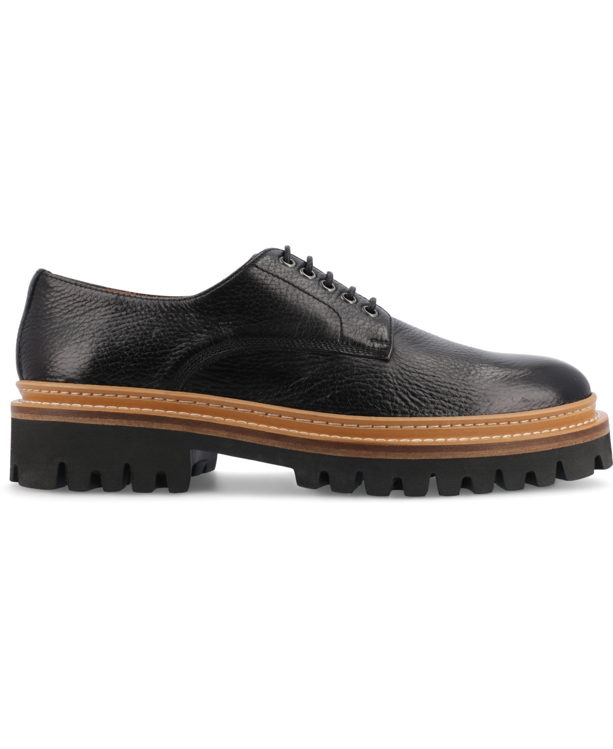 Shop Taft Men's The Country Derby Shoe With Lug Sole In Black