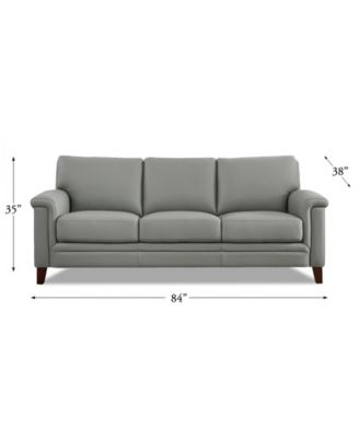 Westcott 84" Top Grain Leather Sofa