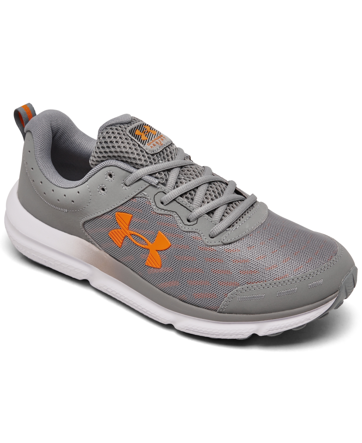 Shop Under Armour Men's Charged Assert 10 Running Sneakers From Finish Line In Steel