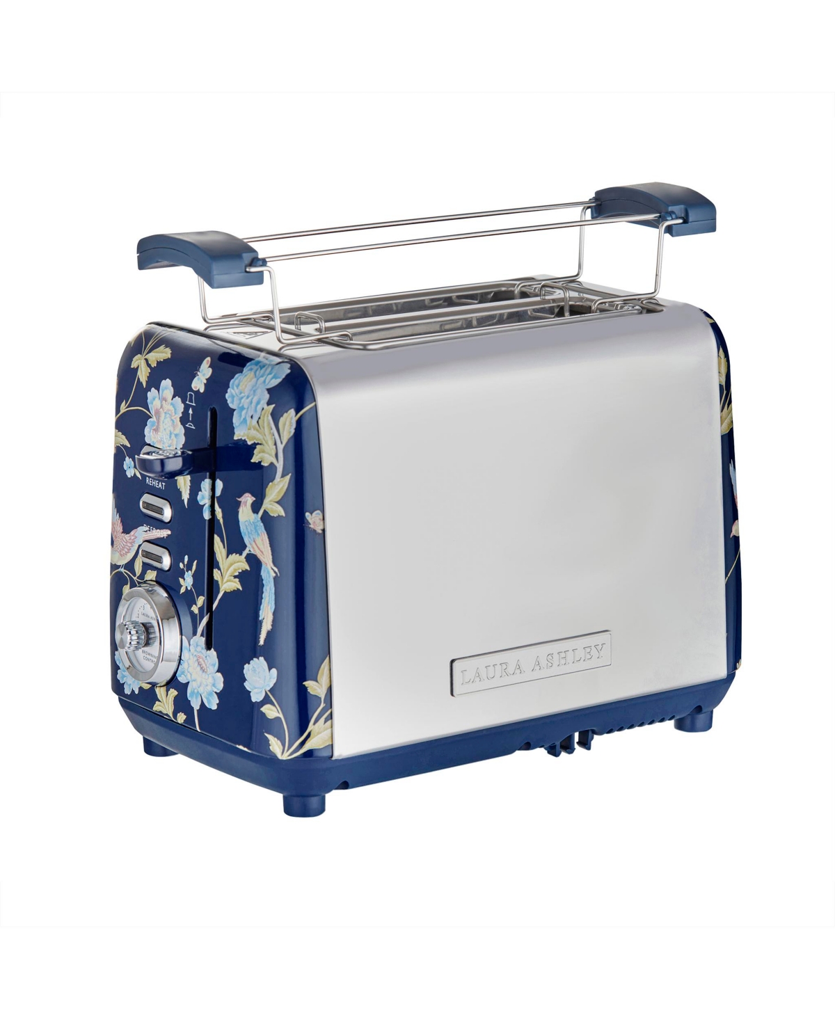 Shop Laura Ashley Elveden Navy 2-slice Toaster In Blue