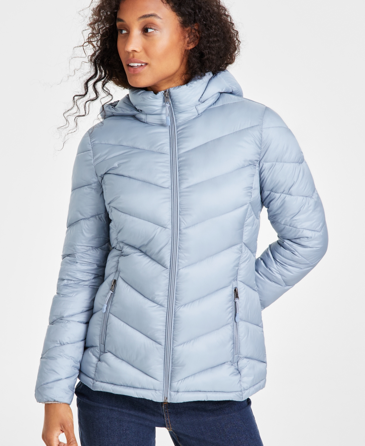 CHARTER CLUB WOMEN'S PACKABLE HOODED PUFFER COAT, CREATED FOR MACY'S 